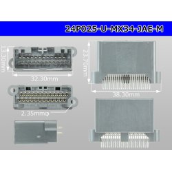 Photo3: ●[JAE] MX34 series 24 pole M connector (straight pin header) /24P025-U-MX34-JAE-M