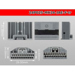 Photo3: ●[JAE] MX34 series 24 pole F Connector only  (No terminal) /24P025-MX34-JAE-F-tr