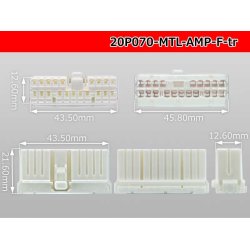 Photo3: ●[AMP] Multilock 070 series 20 pole F connector (no terminals) /20P070-MTL-AMP-F-tr