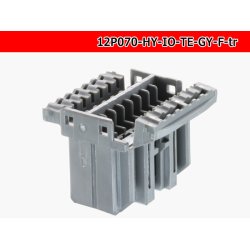 Photo4: ●[TE]070 type 12 pole HY-IO F connector [gray] (no terminals)/12P070-HY-IO-TE-GY-F-tr