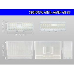 Photo3: ●[AMP] Multilock 070 series 20 pole M connector (no terminals) /20P070-MTL-AMP-M-tr