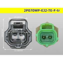 Photo4: ●[TE] 070 Type ECONOSEAL J ll Series waterproofing 2 pole F connector [black] (No terminals) /2P070WP-EJ2-TE-F-tr