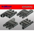 Photo2: [yazaki] Bullet terminal 3 pole flat type F connector (no terminals) /3P-FMG-F-tr (2)