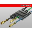 Photo5: [yazaki] Bullet terminal 3 pole flat type F connector (no terminals) /3P-FMG-F-tr