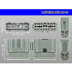 Photo3: ●[sumitomo] 090 type HD series 14 pole M connector（no terminals）/14P090-HD-M-tr