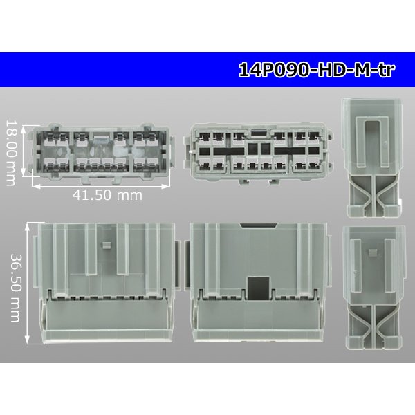 Photo3: ●[sumitomo] 090 type HD series 14 pole M connector（no terminals）/14P090-HD-M-tr