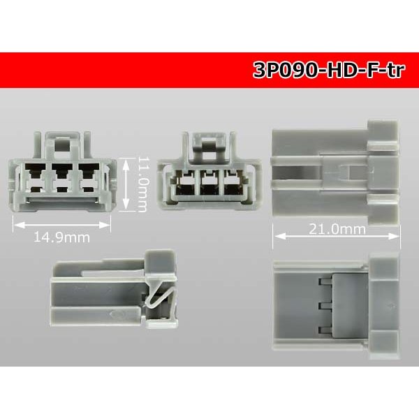 Photo3: ●[sumitomo] 090 type HD series 3 pole F connector（no terminals）/3P090-HD-F-tr