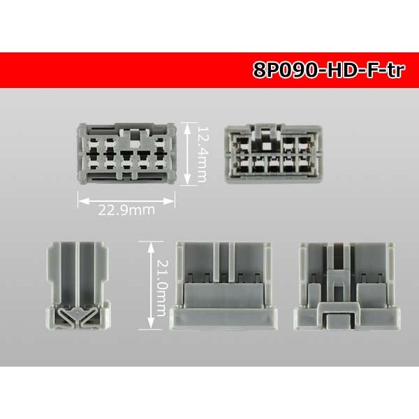 Photo3: ●[sumitomo] 090 type HD series 8 pole F connector（no terminals）/8P090-HD-F-tr