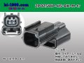[yazaki]025 type HS waterproofing series 2 pole M connector [black] (no terminals) /2P025WP-HS-BK-M-tr