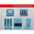 Photo3: ■[JAE] MX34 series 12 pole F Connector (No terminal) [Color:LightBlue] (3)