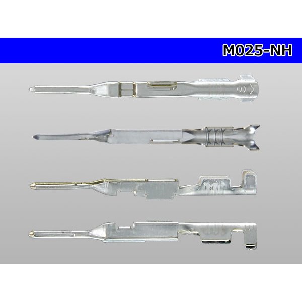 Photo3: 025 Tab Size Unsealed Male Terminal – Sumitomo NH Series – Pre-crimped 0.3 sq Wire（Blue）