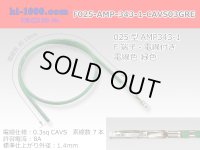 025 Tab Size Unsealed Female Terminal - TE 0.64 Series – Pre-crimped 0.3 sq Wire（Green）