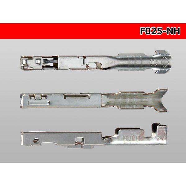 Photo3: 025 Tab Size Unsealed Female Terminal - Sumitomo NH Series - Pre-crimped 0.3sq Wire（Black）