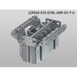 Photo4: ●[TE] 040+070 type ECMLI hybrid 22 pole F connector [gray] (no terminals) /22P040-070-ECML-AMP-GY-F-tr