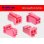 Photo2: ●[JST]PA series 2 pole F connector [pink] (no terminals) /2P-PA-JST-PK-F-tr (2)