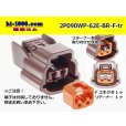 Photo1: ●[sumitomo] 090 type 62 waterproofing series E type 2 pole F connector (brown)(no terminal)/2P090WP-62E-BR-F-tr (1)