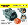 Photo1: ●[sumitomo] 090 type 62 waterproofing series E type 2 pole F connector (green)(no terminal)/2P090WP-62E-GRE-F-tr (1)