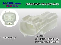 ●[sumitomo] 090 type TS waterproofing series 2 pole M connector（no terminals）/2P090WP-TS-UW-M-tr