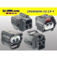 Photo2: ●[yazaki]  090II waterproofing series 2 pole F connector (no terminals)/2P090WP-YZ-CP-F-tr (2)