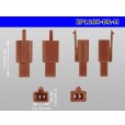 Photo3: ●[sumitomo] 110 type 2 pole M connector[brown] (no terminals) /2P110-BR-M-tr (3)