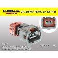 Photo1: ●[furukawa] 110 type JFC type 2 pole F connector  [glay] (no terminals) /2P110WP-FEJFC-LP-GY-F-tr (1)