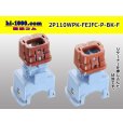 Photo4: ●[furukawa] 110 type JFC type 2 pole F connector  [sky blue] (no terminals) /2P110WP-FEJFC-P-SB-F-tr (4)