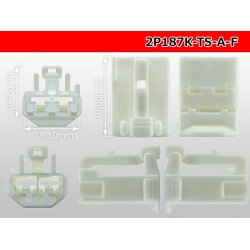 Photo3: ●[sumitomo] 187 type TS series 2 pole F connector (no terminal)/2P187-TS-A-F-tr 