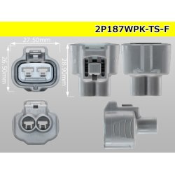Photo3: ●[sumitomo] 187 type 2 pole TS waterproofing F connector (no terminal)/2P187WP-TS-F-tr 
