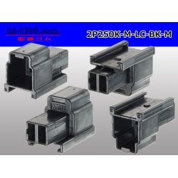 Photo2: ●[yazaki] 250 type 91 series M-LC type 2 pole M connector black (no terminal)/2P250-M-LC-BK-M-tr