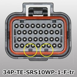 Photo5: ●[TE] SRS series 34 pole waterproofing F connector (no terminals) /34P-TE-SRS10WP-1-F-tr