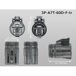 Photo3: ●Tripolar 60D female connector (terminals) /3P-A7T-60D-F-tr