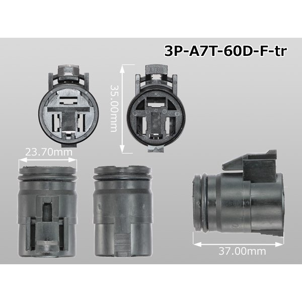 Photo3: ●Tripolar 60D female connector (terminals) /3P-A7T-60D-F-tr
