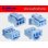 Photo2: ●[JST]PA series 3 pole F connector [light blue] (no terminals) /3P-PA-JST-SB-F-tr (2)