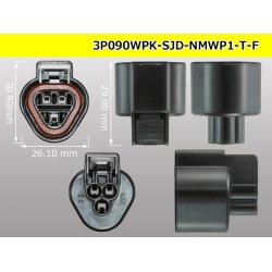 Photo3: ●[furukawa] (former Mitsubishi) NMWP1 series 3 pole waterproofing F connector（no terminals）/3P090WP-SJD-NMWP1-T-F-tr