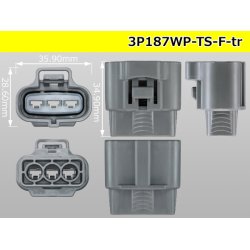 Photo3: ●[sumitomo] 187 type 3 pole TS waterproofing F connector (no terminal)/3P187WP-TS-F-tr 