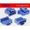 Photo2: ●[JST]PA series 4 pole F connector [blue] (no terminals) /4P-PA-JST-BL-F-tr (2)