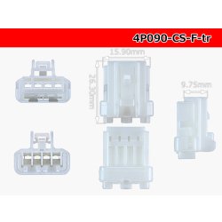 Photo3: ●[Furukawa] 090 type CS series 4 pole F connector (no terminals) /4P090-CS-F-tr