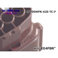 Photo4: ●[sumitomo] 090 typE 62 waterproofing series E type 4 pole F connector (brown)(no terminal)/4P090WP-62E-TC-F-tr (4)