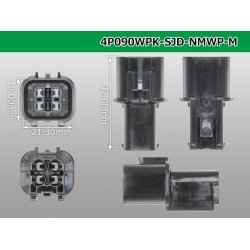 Photo3: ●[furukawa] (former Mitsubishi) NMWP series 4 pole waterproofing M connector（no terminals）/4P090WP-SJD-NMWP-M-tr