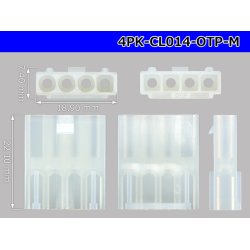 Photo3: ●[sumiko] CL series 4 pole M connector (no terminals) /4P-CL014-OTP-M-tr