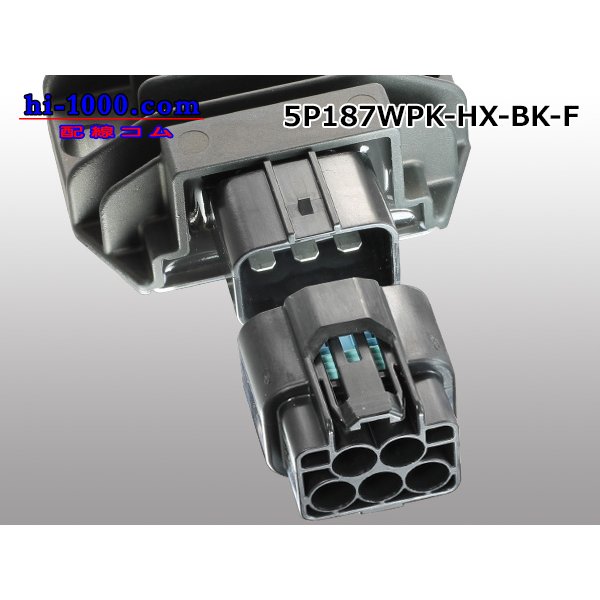 Photo5: ●[sumitomo] 187 type 5 pole HX waterproofing F side connector [black] /5P187WP-HX-BK-F-tr