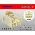 ●[yazaki] 090II series 6 pole non-waterproofing F connector [2+4 type] (no terminals) /6P090-YZ-F-tr