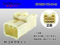 ●[yazaki] 090II series 6 pole non-waterproofing M connector [2+4 type] (no terminals) /6P090-YZ-M-tr