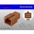 Photo1: ●[sumitomo] 110 type 6 pole M connector[brown] (no terminals) /6P110-BR-M-tr (1)