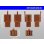Photo3: ●[sumitomo] 110 type 6 pole M connector[brown] (no terminals) /6P110-BR-M-tr (3)