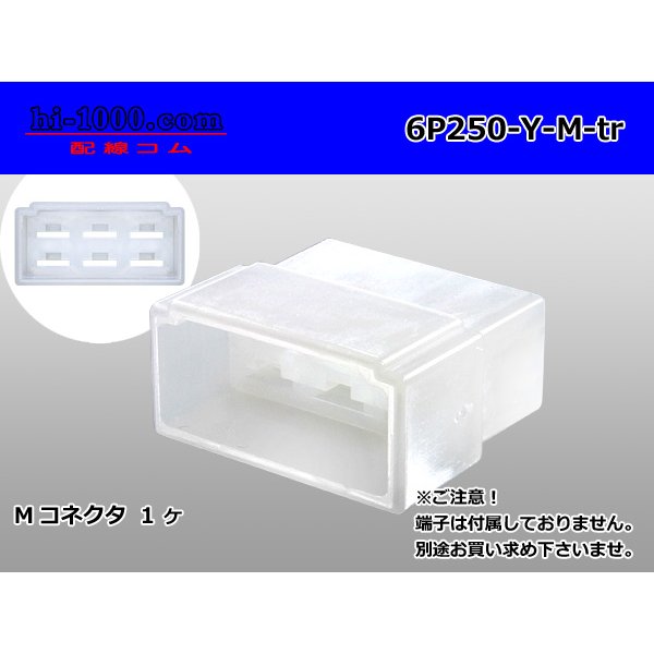 Photo1: ●[yazaki] 250 type 6 pole lock no M connector (no terminals) /6P250-Y-M-tr