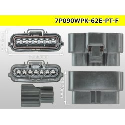 Photo3: ●[sumitomo] 090 typE 62 waterproofing series E type 7 pole F connector (gray)(no terminal)/7P090WP-62E-PT-F-tr
