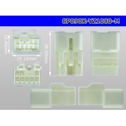 Photo3: ●[yazaki] 090II series 8 pole non-waterproofing M connector (no terminals) /8P090-YZ1080-M-tr