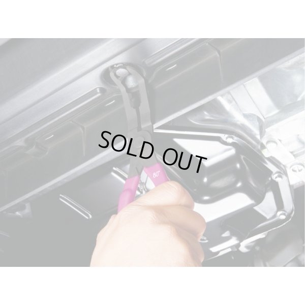 Photo2: ■Clip clamp pliers 80 degrees 3 nail type (for three groove type lock pin drawing) /AP202D made by KTC