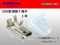 It is /F250HT-M2 250 type flag type female terminal - M2 (one set) [with the terminal cover]/F250HT-M2